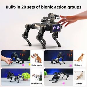 หุ่นยนต์สี่ขา Raspberry Pi 5 พร้อมระบบ AI Vision รุ่นใหญ่ แขนหุ่นยนต์พร้อมระบบจดจำเสียงอัจฉริยะ CM5 - Product Image 3