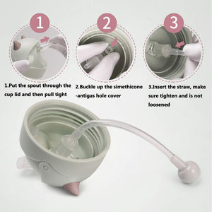 Beeman-Botellas de <span class=keywords><strong>agua</strong></span> <span class=keywords><strong>para</strong></span> beber <span class=keywords><strong>para</strong></span> bebé, botella de beber <span class=keywords><strong>para</strong></span> aprender, con pajita graduada, 150ml - Product Image 2