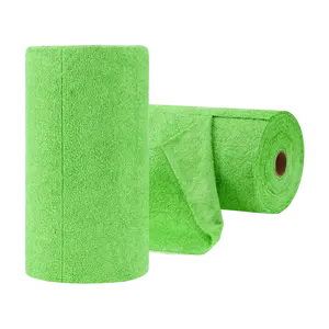 180GSM Microfiber Cloth Roll Reusable Paper Towel Tear Away Microfiber Towel Roll Made by Microfiber Towel Manufacturer