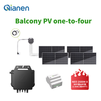Générateur solaire hybride monocristallin avec contrôleur MPPT et micro-onduleur pour usage domestique sur balcon, puissance de charge 2,5 kW, certifié CE TUV