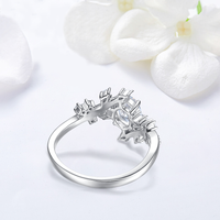 Bague en argent S925 en gros, bague simple pour femme, ensemble de bagues pour les doigts, zircone, mode Mori, bague de luxe