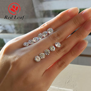 Gemas sueltas de moissanita GRA de Redleaf USA, gemas sueltas, corte brillante redondo, 5 precios por caja, moissanita para la fabricación de joyas, 2 uds. - Product Image 6