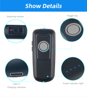 Escáner de Código de Barras Portátil Inalámbrico DI9180-2D, Personalizable con Marca, Ideal para Comercio Electrónico, Logística, Control de Inventario, Interfaz USB, Gran Venta