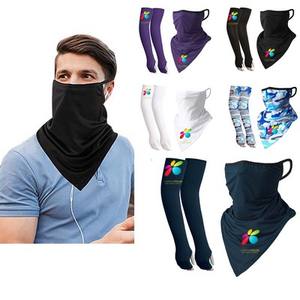 Customize Your Logo Sun protection Face <b>Mask</b> with Cooling Sleeves Set - Product Image 6