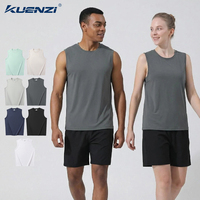 Kuenzi - Camiseta sin Mangas al por Mayor con Logotipo Personalizado, 100% Algodón, 220 g/m², Estilo Vintage, Absorbente de Humedad y Transpirable para Mujer