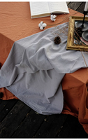 Nappe de table en coton et lin, style rétro français, pour décoration de mariage en extérieur, toile de fond photo, nappe de table de dessert, Chine
