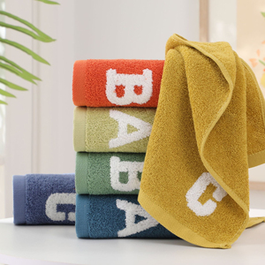 Serviette de toilette en coton 100% avec lettres <span class=keywords><strong>ABC</strong></span> brodées, douce et moelleuse, en tissu éponge, pour la maison, la salle de bain, usage quotidien - Product Image 2