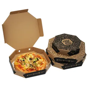 Factory Hot Sale Printed Personalised All Size 9 10 11 12 14 18 Inch Custom Pizza Boxes Wholesale