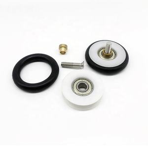 608Z rulman tekerlekler kauçuk halka sürgülü çekmece kılavuzu plastik silindirler naylon kasnak - Product Image 4