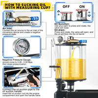 Carrito de Herramientas Todo en Uno para Cambio de Aceite, Kit Profesional de 61 Piezas para Garaje con Cajón de Almacenamiento