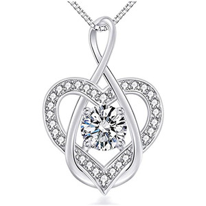 Collana con Ciondolo a Cuore Mobile per Donne, Catena Classica in Rame, Regalo Semplice ed Elegante - Product Image 1