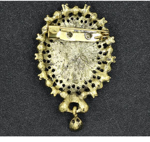 <span class=keywords><strong>Broche</strong></span> vintage en cristal avec motif de camée, bijoux de mode, <span class=keywords><strong>broche</strong></span> ovale avec portrait de tête de reine pour les souvenirs de mariage, cadeaux - Product Image 4