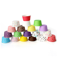 Vente professionnelle papier d'aluminium Mini gâteau cuisson tasses jetables Cupcake doublures papier roulé Cupcake moule