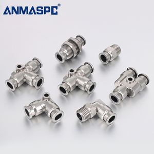 ANMASPC Tek Dokunuşlu Bağlantı Parçaları SS304 Yüksek Basınca Dayanıklı (3MPa) Hava/Su/Buhar için Pnömatik Aksesuarlar PC/PU/PE/PV/PY/PM/<span class=keywords><strong>PL</strong></span> - Product Image 3