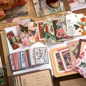 Natural Imprint Series Warm-Hearted Journal Gift Box Instagram-stijl Bloemen Retro Romantisch Engelse stickerset - Product Image 4