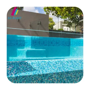 2024 recipiente acrílico transparente de plástico virgem para piscina de acrílico parede ao ar livre