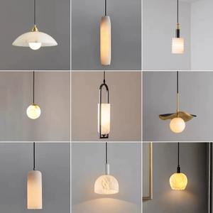 Zeal Lighting Comedor Colgante Lámparas de alabastro modernas Lámpara colgante de mármol para mesita de noche - Product Image 1