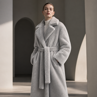 Tissu d'habillement en velours de vison doré 360 g/m² épais 6 mm, super chaud, doux et confortable, 100 % polyester, vente en gros Chine