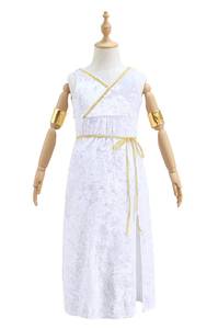 Disfraz de Halloween para Niñas, Disfraz de Personaje de Televisión, Mitología Griega, Toga Romana Antigua, Vestido de Actuación - Product Image 4