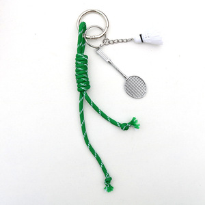 Sport Braided Rope Keychain Baseball Badminton Football 8 Ball Key Chain Bag Charms Pendant Tennis Phone Chain Straps Key Ring - Product Image 3