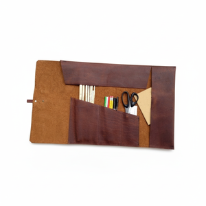 Estuche de cuero con logotipo personalizado, nuevo diseño, Color marrón, gran oferta - Product Image 1