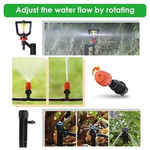 Kit de Riego Automático, Sistema de Riego por Goteo de PVC de 25 Metros, Juego de Microaspersores para Jardín, Interfaz Ajustable - Product Image 4