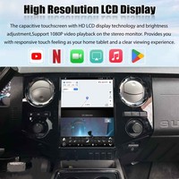 Autoradio 12,1 pouces amélioré pour Ford F250 F350 2008-2016, écran tactile, navigation GPS, Apple CarPlay sans fil, Android Auto, 1 an