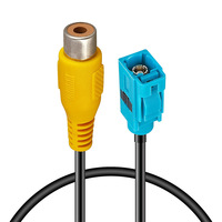 Câble adaptateur d'antenne de voiture Fakra Z vers prise RCA femelle pour caméra de recul