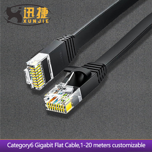 Chất lượng cao Ethernet mạng <span class=keywords><strong>cat6</strong></span> 1m 100% đồng <span class=keywords><strong>UTP</strong></span> mỏng Ethernet Cáp mềm RJ45 kết nối phẳng Mạng Cáp - Product Image 3