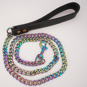 Factory Wholesale Stainless Steel Gold Cuban Link Pet Pitbull <strong>Dog</strong> <strong>Chains</strong> Leash Luxury <strong>Collar</strong> for Large <strong>Dogs</strong> Heavy Duty - Product Image 5