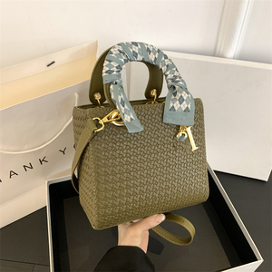 Thời trang của phụ nữ cao cấp Khăn lụa dệt tay cầm Túi Crossbody, phụ nữ đi ra khỏi các phụ kiện không thể thiếu - Product Image 6