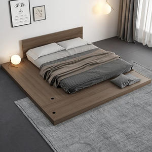 Camera da <span class=keywords><strong>letto</strong></span> mobili King Size Queen Size <span class=keywords><strong>letto</strong></span> in legno con deposito stile giapponese piattaforma di legno Tatami <span class=keywords><strong>letto</strong></span> con testiera - Product Image 1