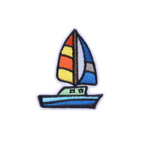 Logo brodé sur ordinateur, Badge Série Voilier, Accessoires de bagages et de vêtements, Écussons brodés, Autocollants, Autocollants en tissu