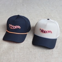 Casquettes de golf personnalisées avec logo brodé et perforations laser, casquette de baseball sportive imperméable à 5 panneaux, casquette réglable avec cordon pour l'extérieur, vente en gros