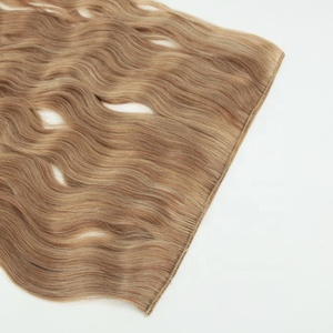 Aggiungere Lunghezza Istantanea e Il Volume Halo Estensioni Dei <span class=keywords><strong>Capelli</strong></span> con la Stringa Dei <span class=keywords><strong>Capelli</strong></span> Umani - Product Image 5