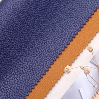 Gros Style De Mode Rexine Litchi Litchi En Relief Synthétique Végétalien Cuir PVC Pour Sac À Main