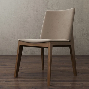 Madeira maciça luxuosa do projeto nórdico que janta a mobília moderna do escritório home da cadeira para o material confortável do couro do uso da cozinha da escola - Product Image 6