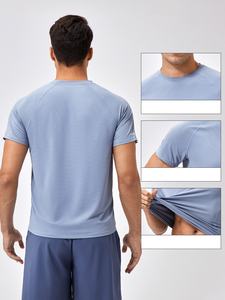 Chemise à manches courtes d'été pour hommes Sports réfléchissants à séchage rapide Outdoor Loose Breathable Running Fitness - Product Image 3