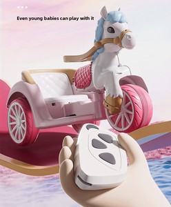 Voiture électrique pour enfants, modèle Princesse, à piles, cadeau de Noël, voiture jouet en plastique télécommandée pour filles - Product Image 6