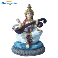 Statue islamique Saraswati, art religieux, résine, déesse, hijab, Offre Spéciale