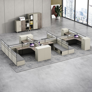 مكتب مكتب مكتب موظفين مكتب بسيط حديث محطة شاشة خزانة قسم مكتب كمبيوتر موظف - Product Image 3