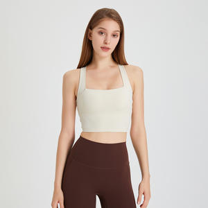 <span class=keywords><strong>Sujetador</strong></span> deportivo sin costuras a prueba de golpes <span class=keywords><strong>para</strong></span> mujer con bordado 3D, top cruzado de espalda hermosa <span class=keywords><strong>para</strong></span> correr, yoga, traje de fitness de ganchillo ODM - Product Image 3