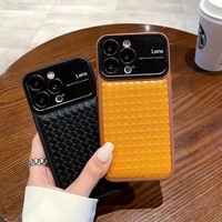 Étui de téléphone portable en cuir multicolores avec protection d'objectif pour iPhone 11 12 13 14 15 16 17 18 Pro Max