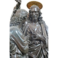 Sculpture de la Vierge Marie en bronze patiné antique, faite à la main, moulage à la cire perdue, statue de Notre-Dame, ornement religieux catholique