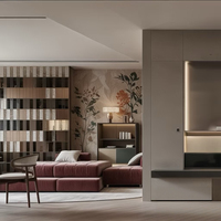 Designers professionnels proposant un service de conception tout-en-un pour les chambres, les maisons, les portes, les panneaux muraux et l'éclairage intelligent