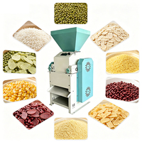 Plaqueuse à grains industrielle avec moteur de trémie à spirale et moteur de levage, capacité de 450 kg/h pour blé, riz, sorgho, usage en usine de riz, CE