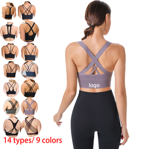 Sujetador Deportivo Clásico con Espalda Cruzada, Transpirable, Antideslizante, para Yoga, Running, Gimnasio, Talla Grande para Mujer - Product Image 1