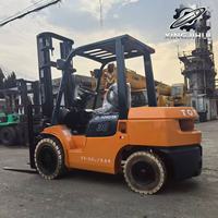 Chariot élévateur Toyota 7FD30 à faible nombre d'heures de fonctionnement, équipé d'un moteur diesel 1DZ-2, puissance stable, équipement industriel, expédition mondiale
