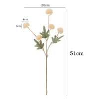 Fleurs Artificielles en Gros pour Décoration Intérieure – Boules de Pissenlit à 5 Têtes, Feuillage, Fleurs en Soie pour Arrangements et Décoration de Mariage