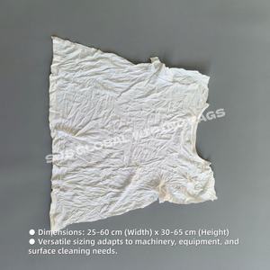 Trapos de Algodón Industriales para Limpieza de Agua y Aceite, Trapos Blancos de Algodón 100% para Uso Marino - Product Image 3